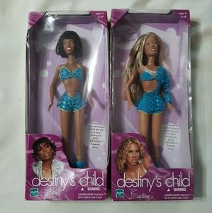 VINTAGE 2001 Hasbro Destiny's Child Beyoncé and Kelly dolls (SET OF 2, IN BOX)